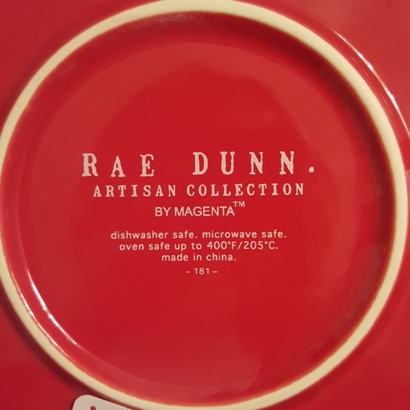 JINGLE BELL Rae Dunn pie plate - Picture 2 of 2